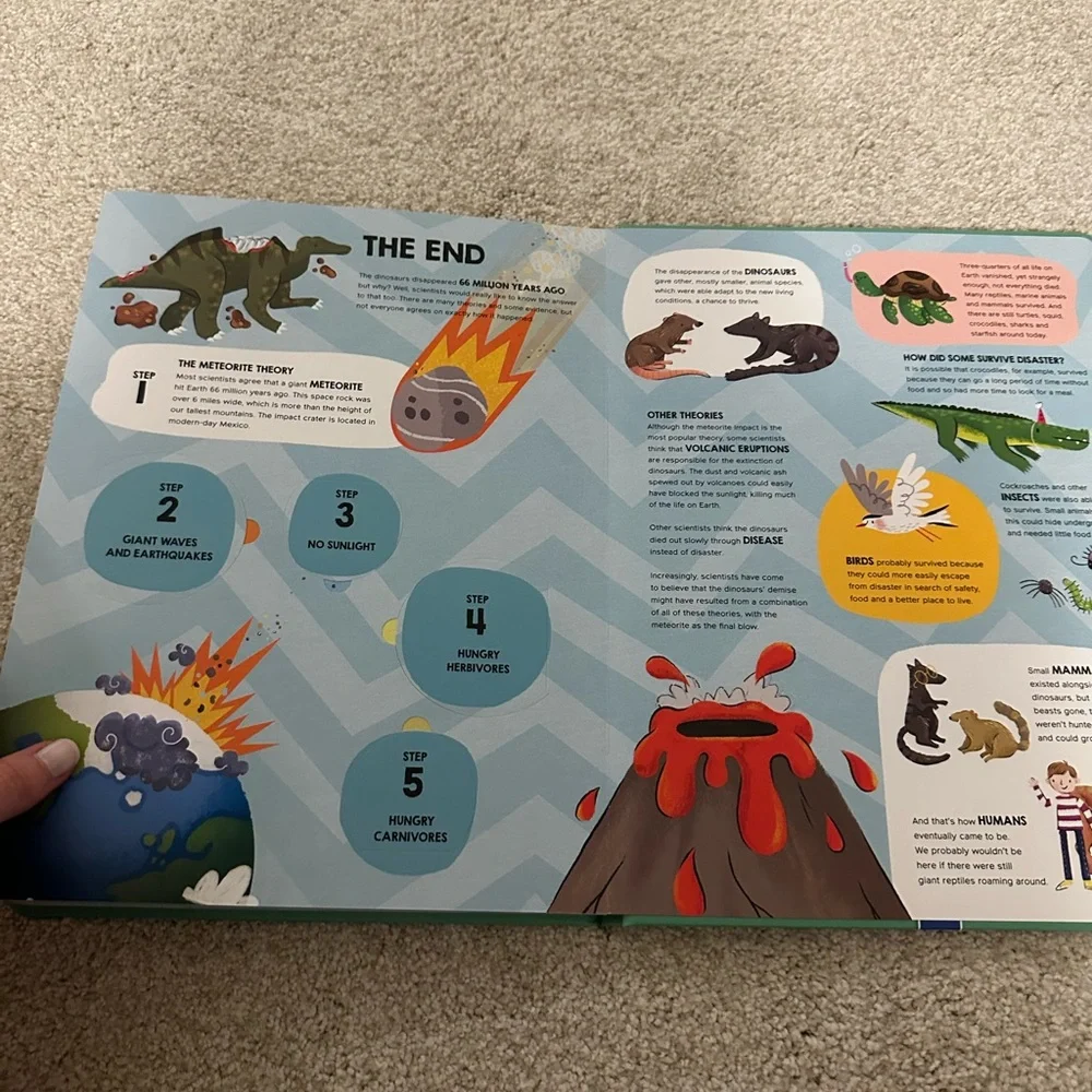 My Journey of Discovery Dinosaurs Book - Green and Orange